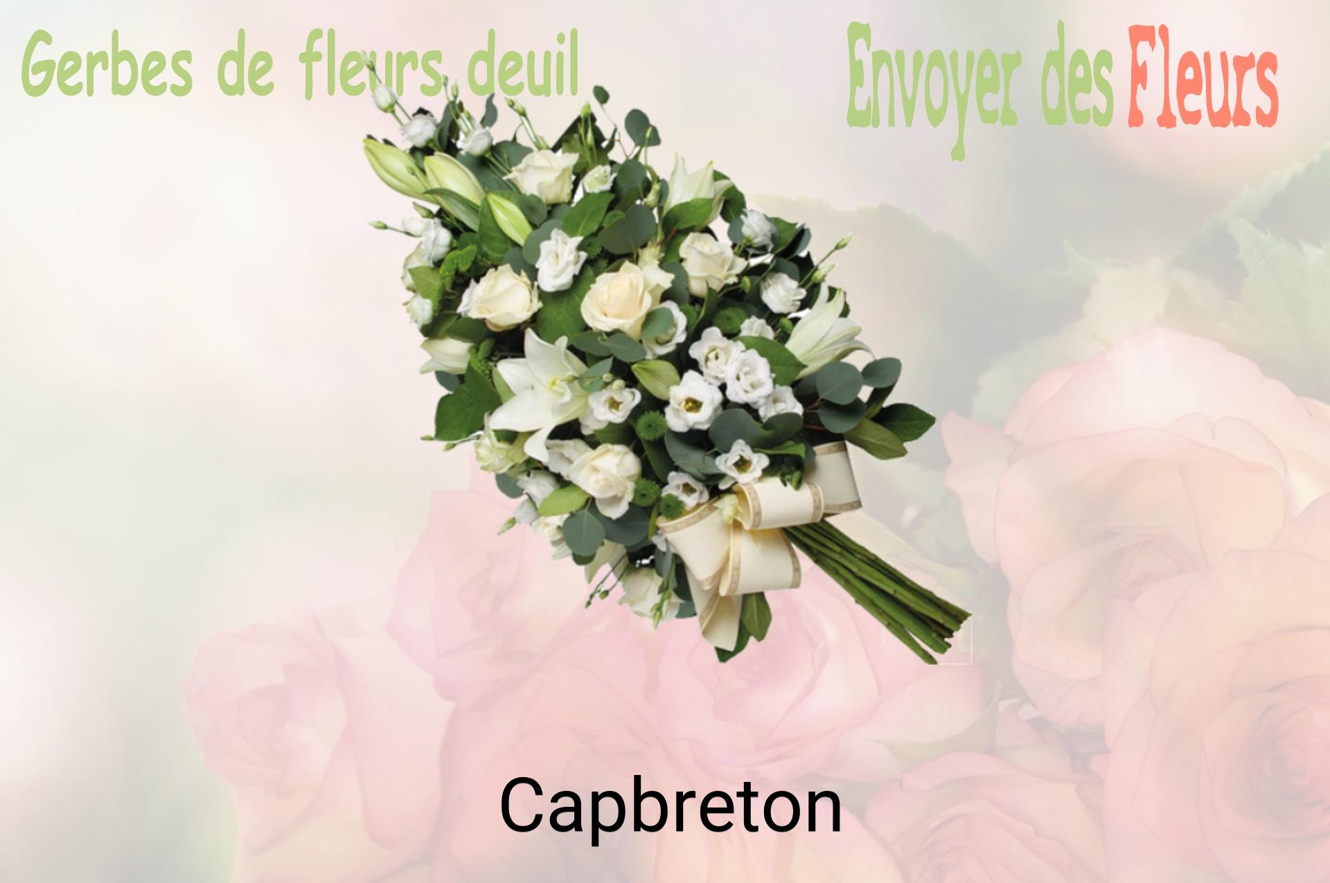 Gerbe de fleurs de deuil livrée à Capbreton